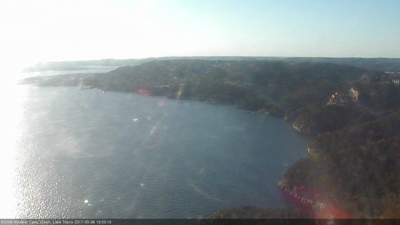 Lake Travis webcam, May 6, 2017 6:30 PM CT