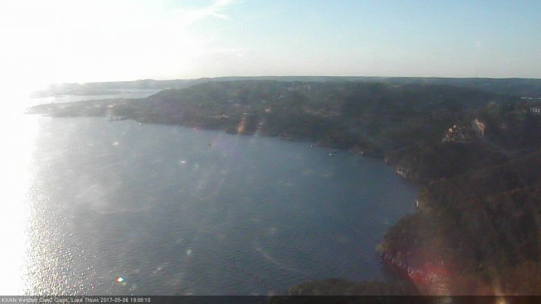 Lake Travis webcam, May 6, 2017 6:40 PM CT