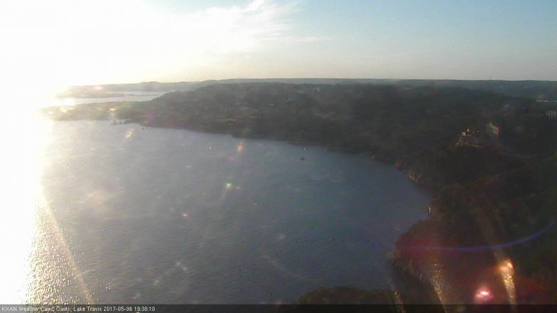 Lake Travis webcam, May 6, 2017 6:45 PM CT