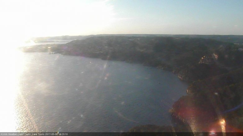 Lake Travis webcam, May 6, 2017 6:55 PM CT