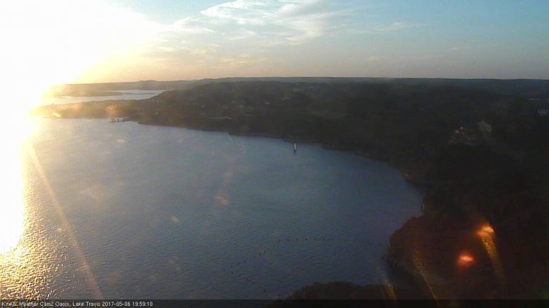 Lake Travis webcam, May 6, 2017 7:05 PM CT