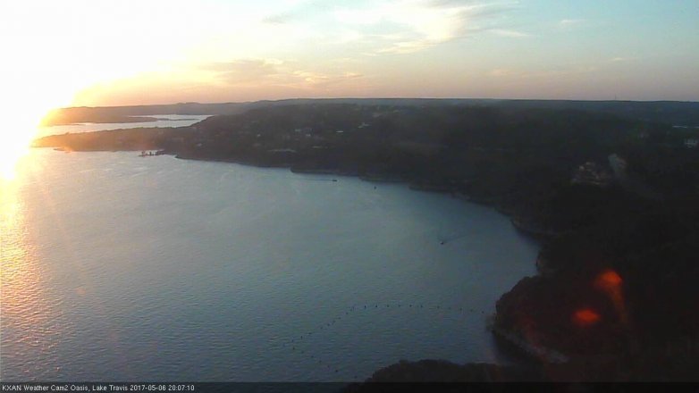 Lake Travis webcam, May 6, 2017 7:15 PM CT