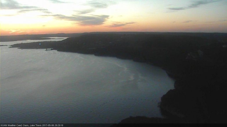 Lake Travis webcam, May 6, 2017 7:35 PM CT