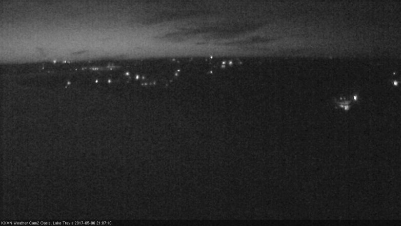 Lake Travis webcam, May 6, 2017 8:20 PM CT