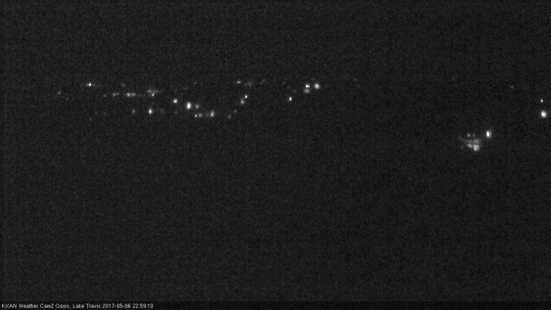 Lake Travis webcam, May 6, 2017 10:20 PM CT