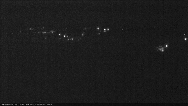 Lake Travis webcam, May 6, 2017 11:30 PM CT
