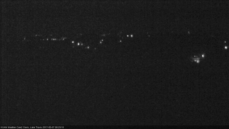 Lake Travis webcam, May 6, 2017 11:40 PM CT