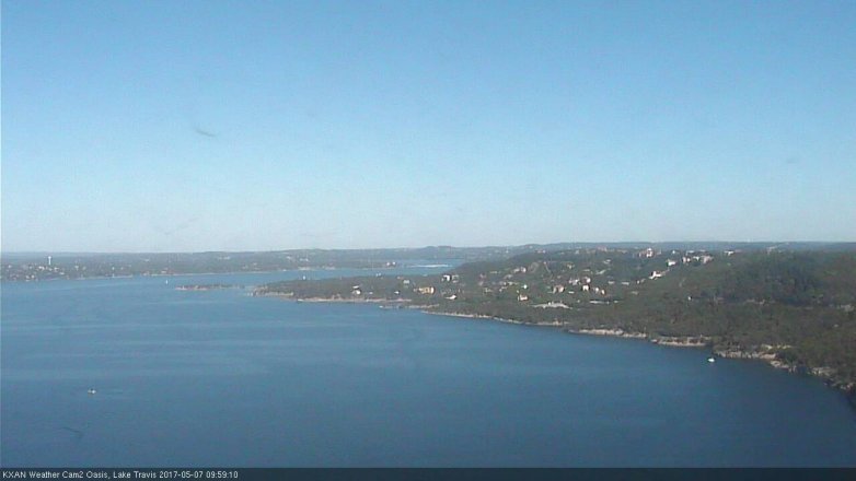 Lake Travis webcam, May 7, 2017 9:05 AM CT
