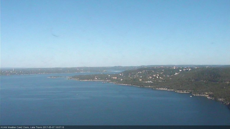 Lake Travis webcam, May 7, 2017 9:20 AM CT