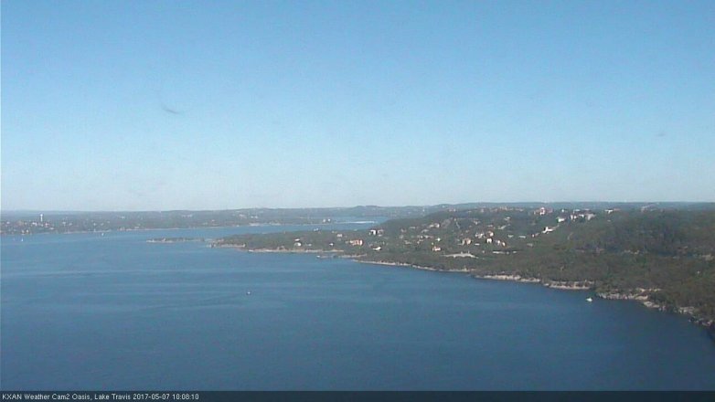 Lake Travis webcam, May 7, 2017 9:25 AM CT