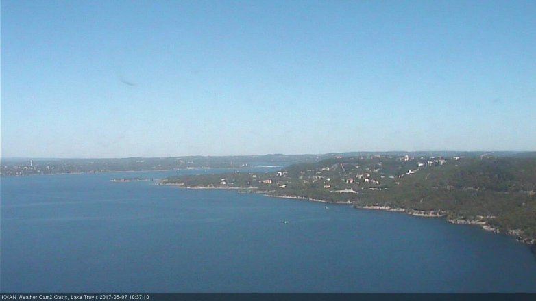 Lake Travis webcam, May 7, 2017 10:05 AM CT