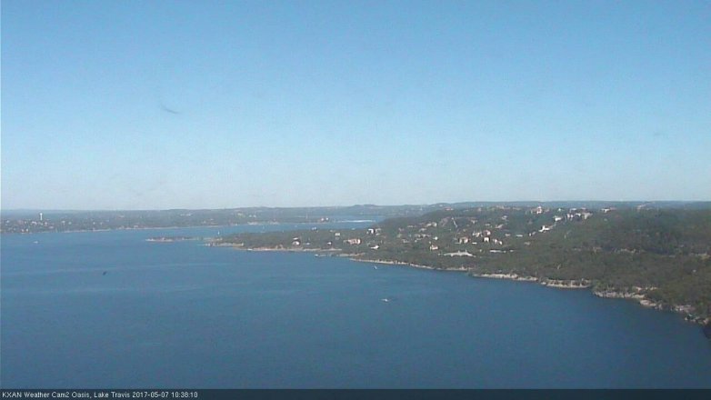 Lake Travis webcam, May 7, 2017 10:10 AM CT