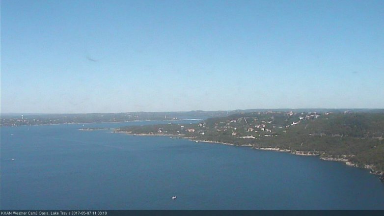 Lake Travis webcam, May 7, 2017 10:20 AM CT