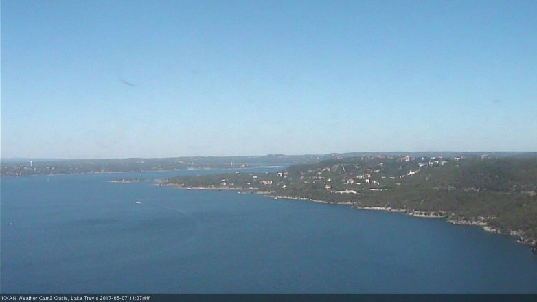 Lake Travis webcam, May 7, 2017 10:25 AM CT