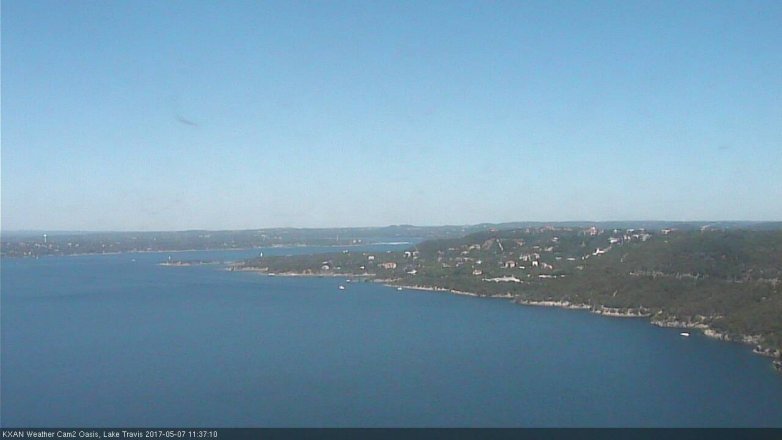 Lake Travis webcam, May 7, 2017 10:45 AM CT