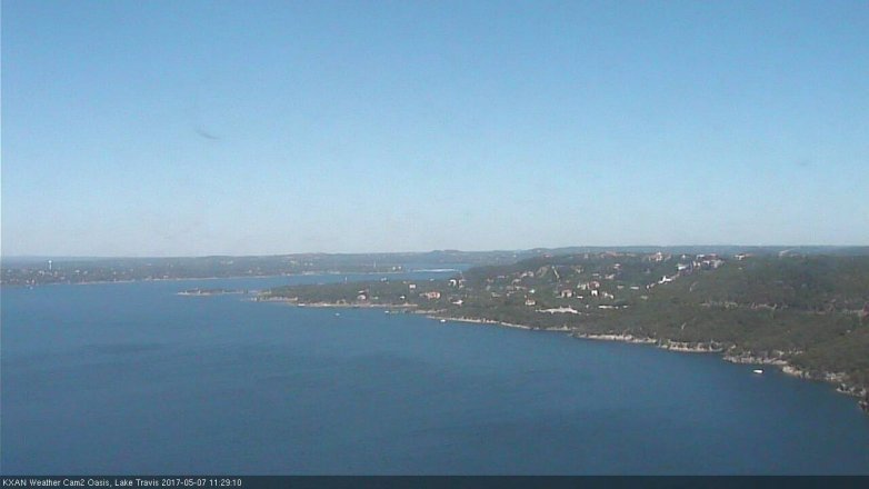 Lake Travis webcam, May 7, 2017 10:55 AM CT