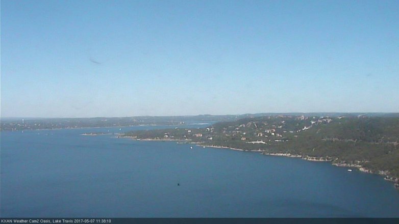 Lake Travis webcam, May 7, 2017 11:10 AM CT