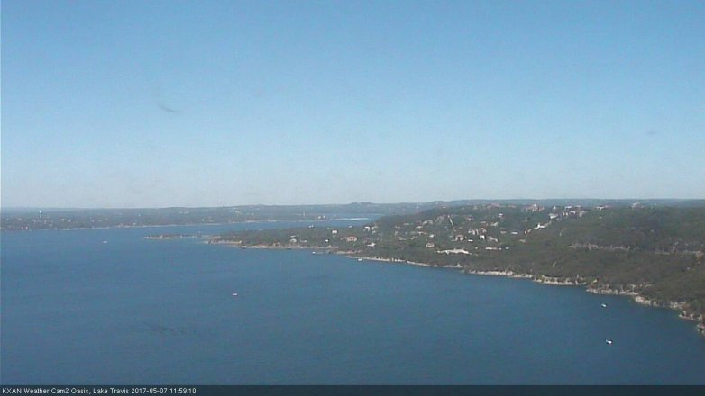 Lake Travis webcam, May 7, 2017 11:25 AM CT