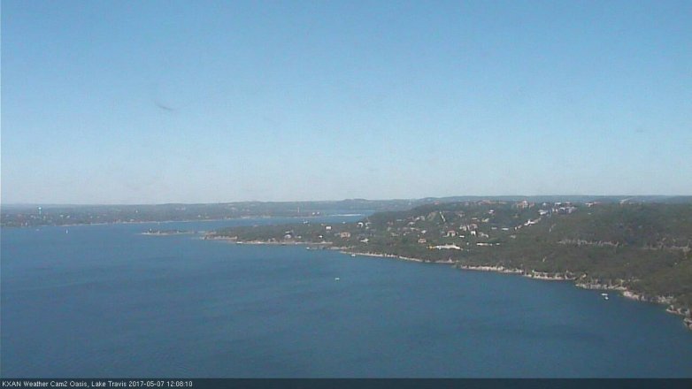 Lake Travis webcam, May 7, 2017 11:30 AM CT