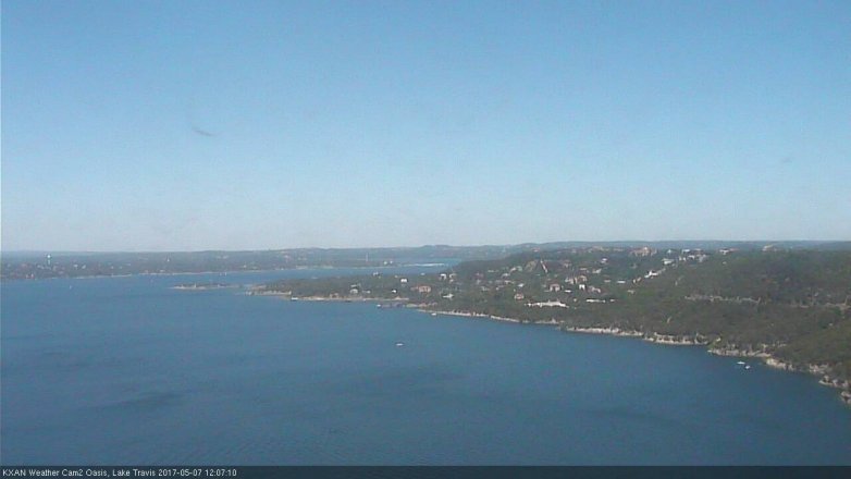 Lake Travis webcam, May 7, 2017 11:35 AM CT