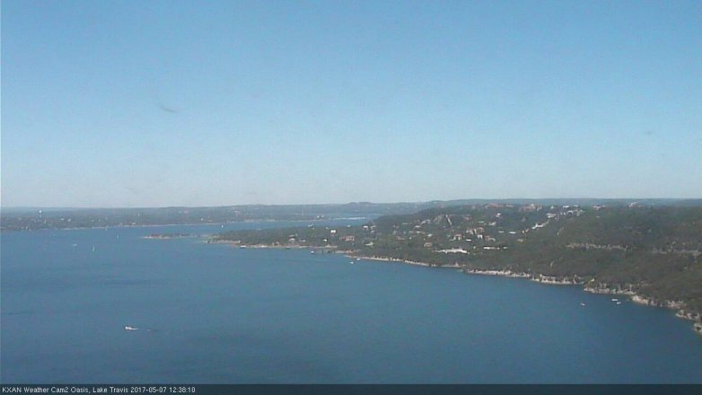 Lake Travis webcam, May 7, 2017 11:50 AM CT