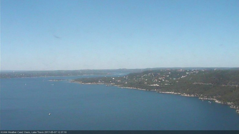 Lake Travis webcam, May 7, 2017 11:55 AM CT