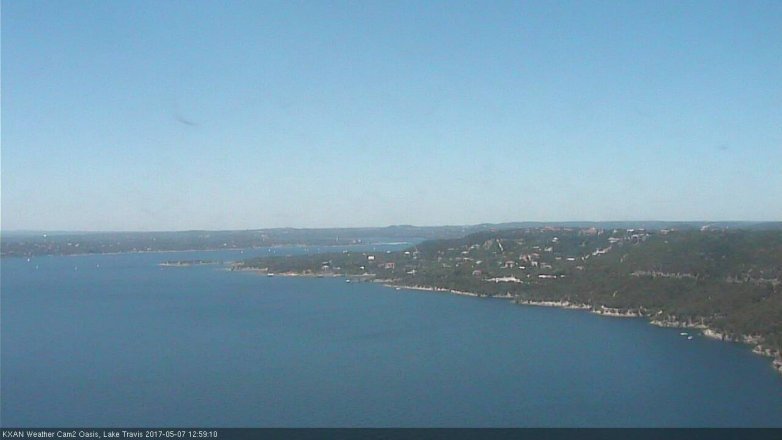Lake Travis webcam, May 7, 2017 12:10 PM CT