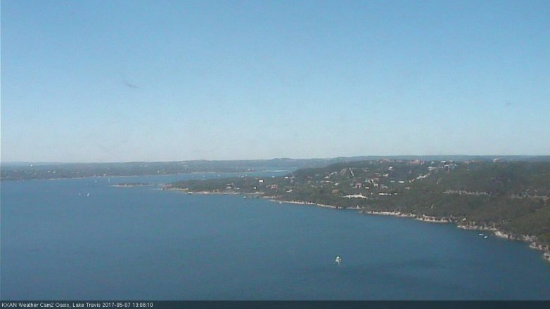 Lake Travis webcam, May 7, 2017 12:40 PM CT