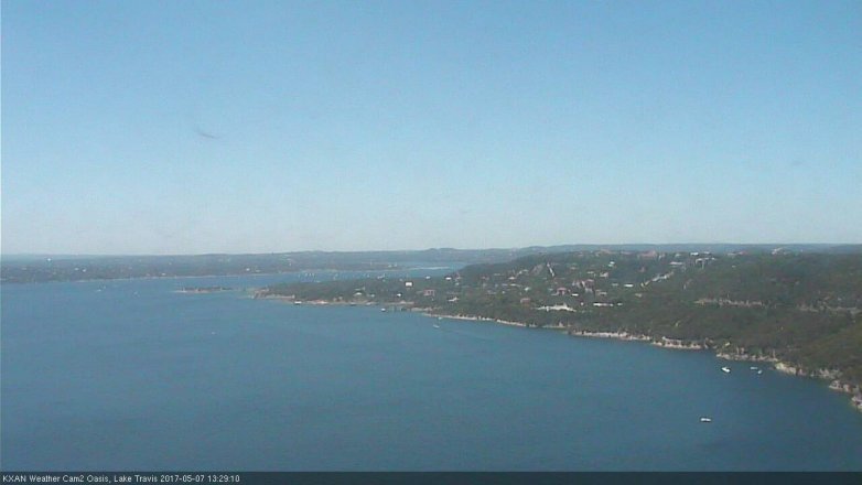 Lake Travis webcam, May 7, 2017 12:50 PM CT