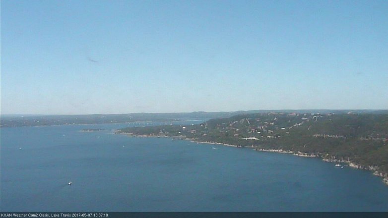 Lake Travis webcam, May 7, 2017 1:05 PM CT