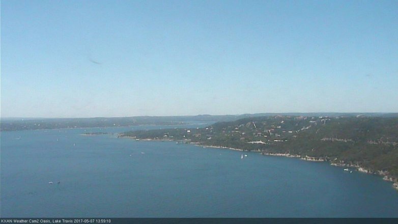 Lake Travis webcam, May 7, 2017 1:20 PM CT