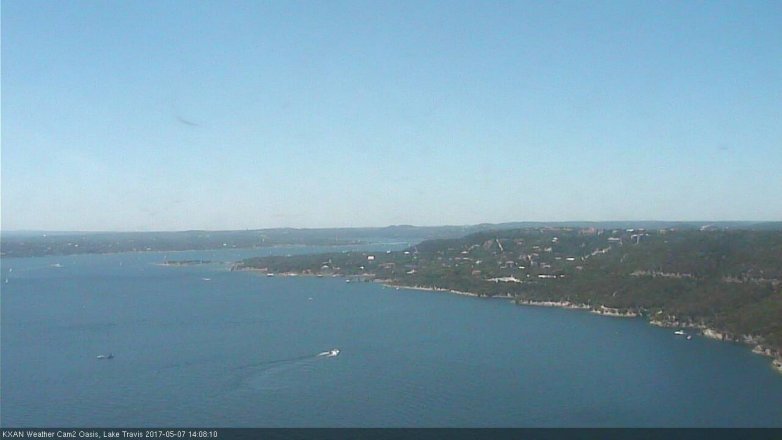 Lake Travis webcam, May 7, 2017 1:40 PM CT