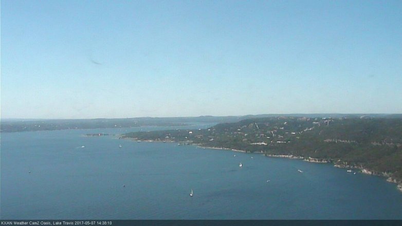 Lake Travis webcam, May 7, 2017 2:00 PM CT
