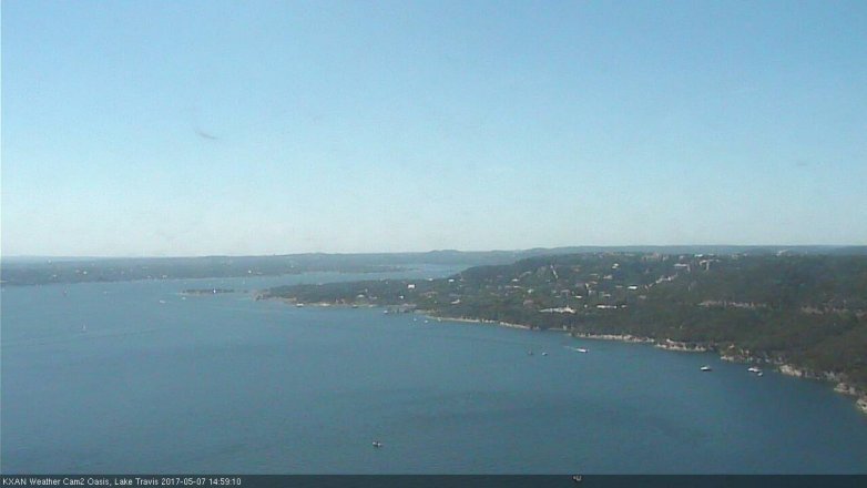 Lake Travis webcam, May 7, 2017 2:25 PM CT