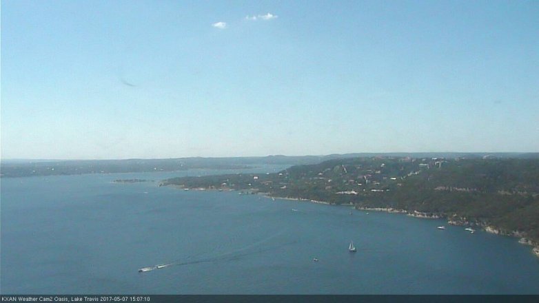Lake Travis webcam, May 7, 2017 2:35 PM CT