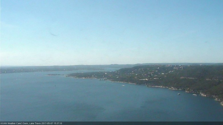 Lake Travis webcam, May 7, 2017 2:45 PM CT