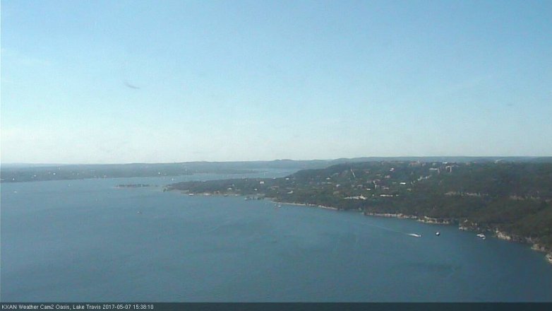 Lake Travis webcam, May 7, 2017 2:55 PM CT