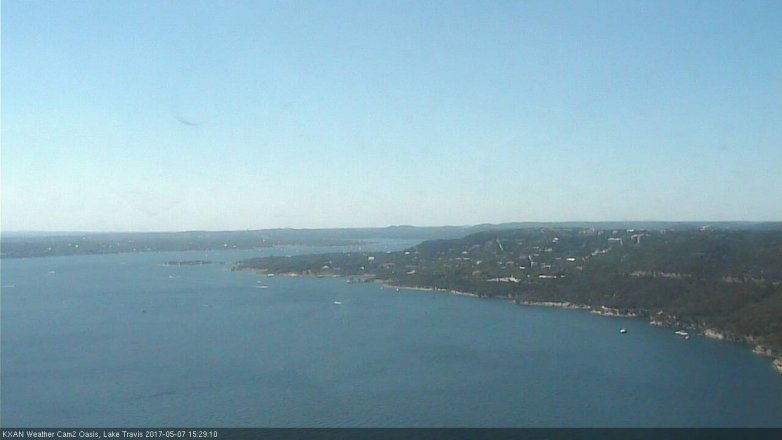 Lake Travis webcam, May 7, 2017 3:00 PM CT
