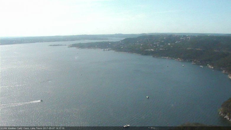 Lake Travis webcam, May 7, 2017 3:45 PM CT