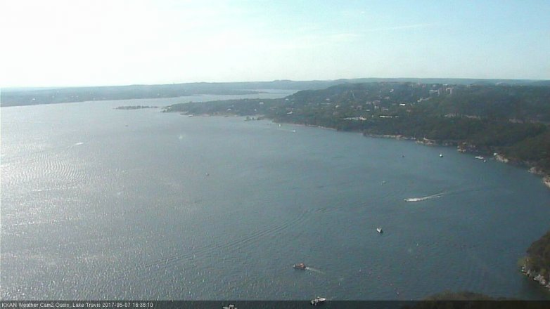 Lake Travis webcam, May 7, 2017 4:05 PM CT