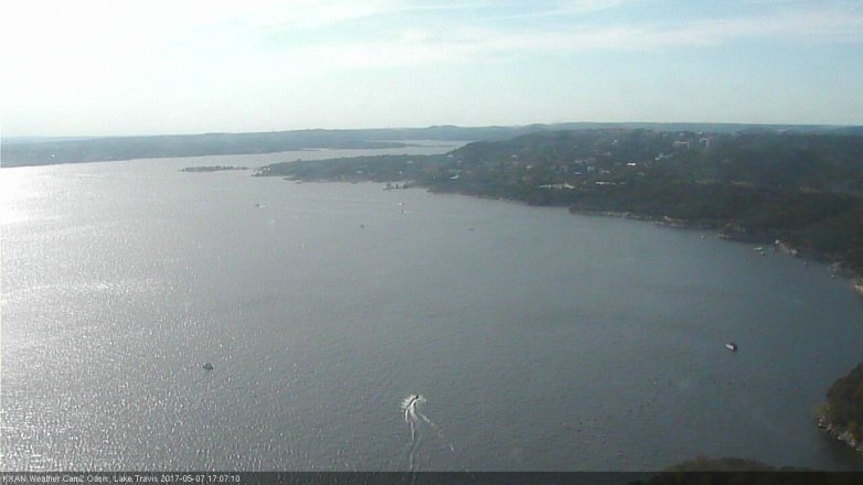 Lake Travis webcam, May 7, 2017 4:20 PM CT
