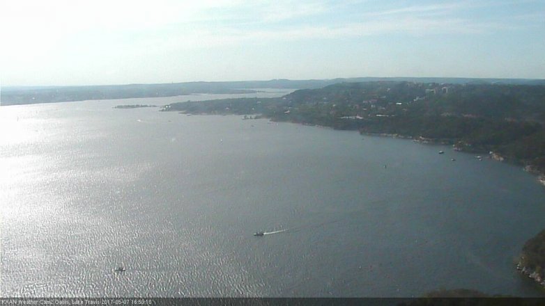 Lake Travis webcam, May 7, 2017 4:25 PM CT