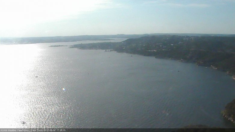 Lake Travis webcam, May 7, 2017 4:45 PM CT