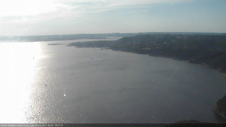 Lake Travis webcam, May 7, 2017 5:20 PM CT