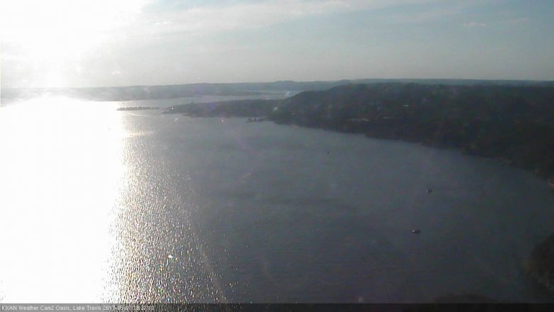 Lake Travis webcam, May 7, 2017 5:50 PM CT