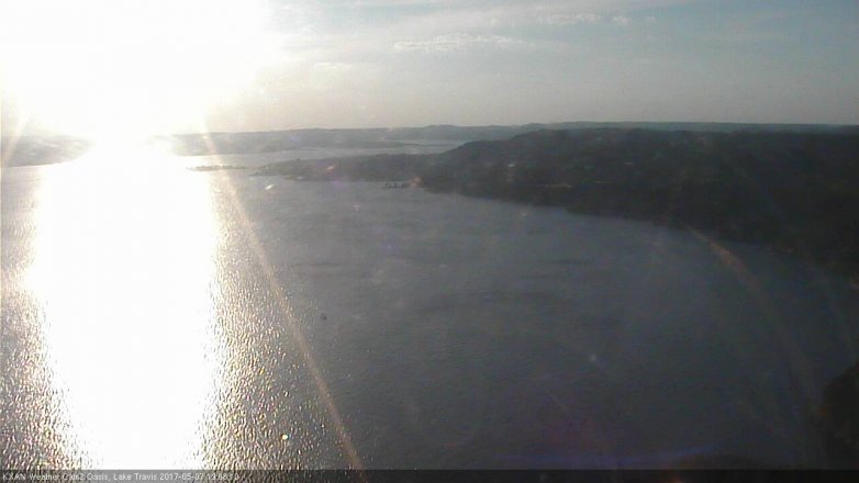 Lake Travis webcam, May 7, 2017 6:15 PM CT