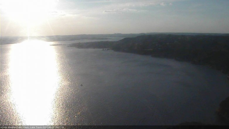 Lake Travis webcam, May 7, 2017 6:25 PM CT