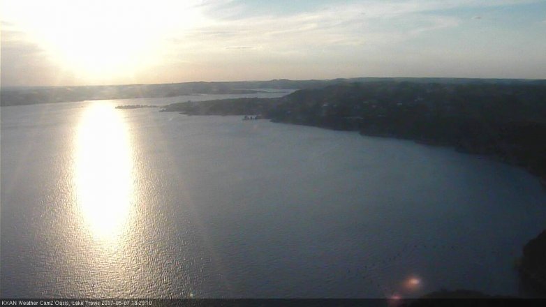 Lake Travis webcam, May 7, 2017 6:50 PM CT
