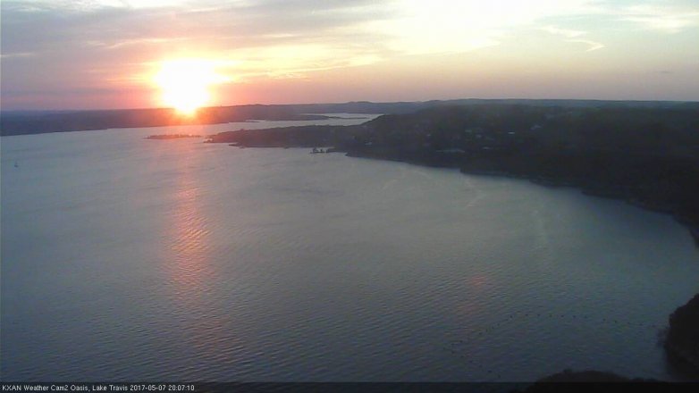 Lake Travis webcam, May 7, 2017 7:15 PM CT