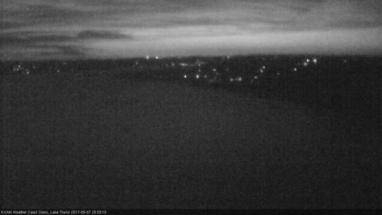 Lake Travis webcam, May 7, 2017 8:15 PM CT